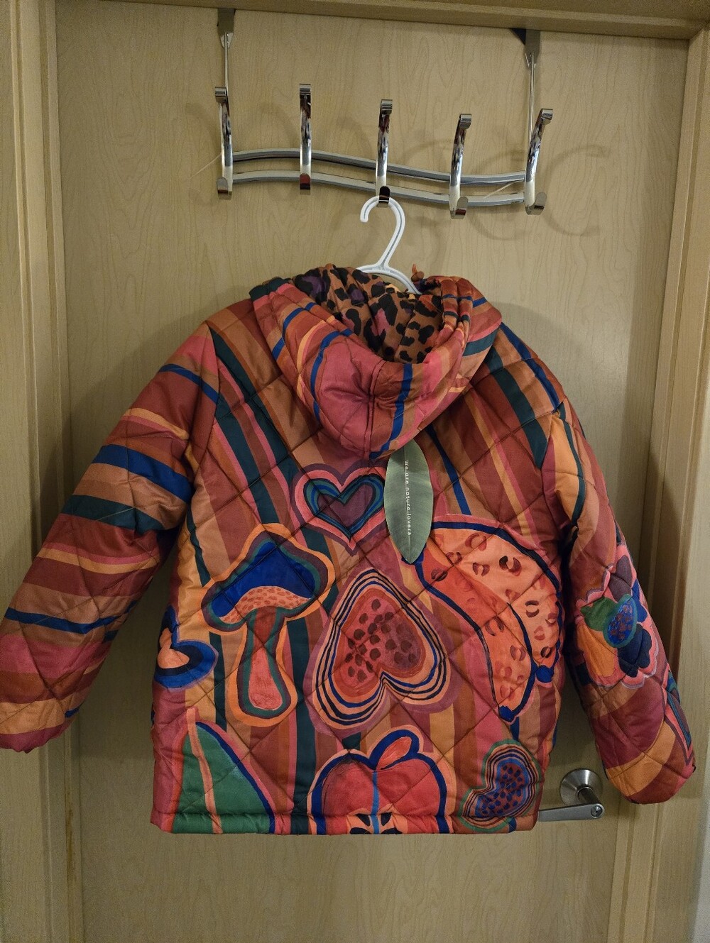 NWT Farm Rio Reversible Hooded Puffer Coat (M) - Picture 10 of 11